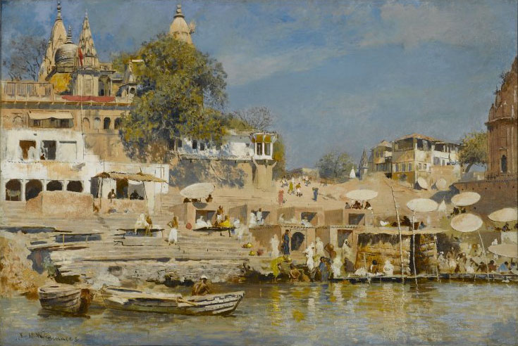 Temples and Bathing Ghat at Benares